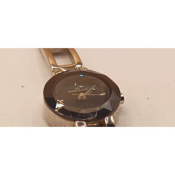 Anne Klein Diamond Black Dial Round Case - Picture 8 of 10